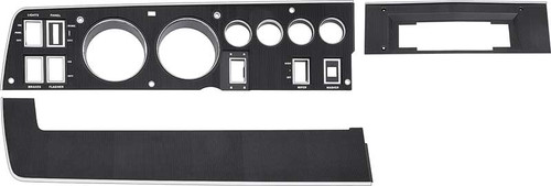 Dash Bezel Kit Rallye Gauge 68 B Body w/AC & w/AM Radio 8 Track Radio Bezel