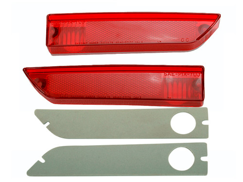 Side Marker Lenses Rear 70-71 Challenger