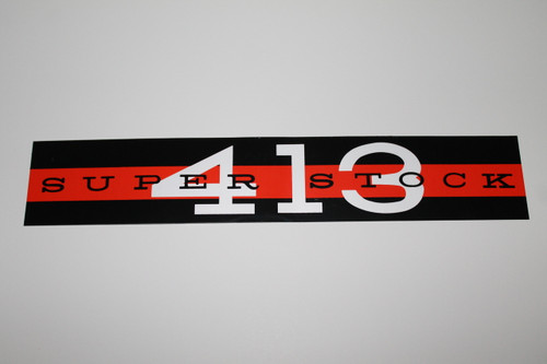 Decal Valve Cover 62 Plymouth "Superstock 413"