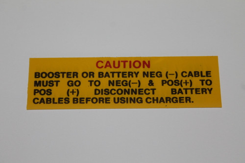 Battery Warning Decal 62-68 "All"