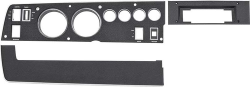 Dash Bezel Kit Rallye Gauge 70 B Body w/AC for AM 8 Track Radio Bezel