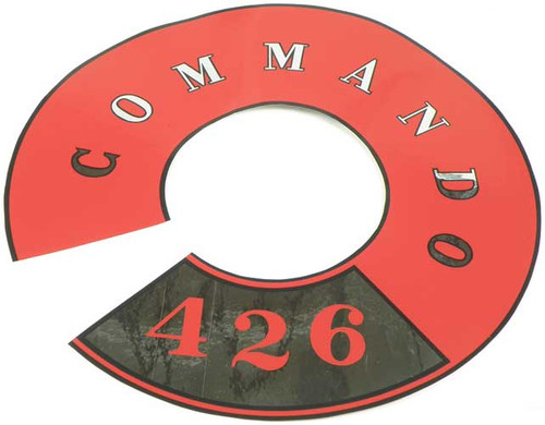 Decal Air Cleaner 64-65 Plymouth Commando 426