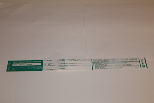 Decal Emissions 73 340-4V AT #3571313