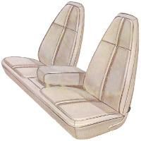 1971 Barracuda & 'Cuda Bench w/ArmRest Seat Covers Standard