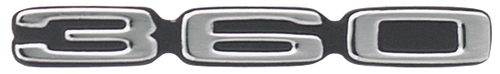 Emblem Fender or Hood 73-76 Dart & Duster "360" Tape Back