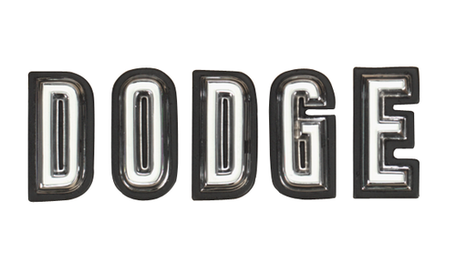 Letters Grille 68 Coronet "DODGE"