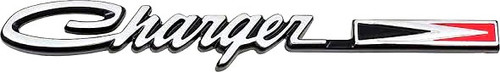 Emblem Tail Panel 69-70 Charger Non R/T "Charger w/Arrow"
