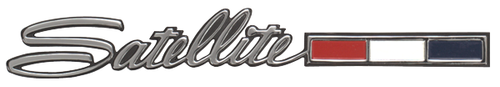 Emblem Trunk 66 Satellite "Satellite w/3 Color"