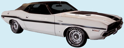 1970 Challenger "R/T" Side Stripe Kit & Optional Hood Blackout