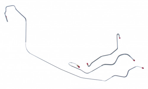 Front Brake Line Kit 66 W/ Standard Brakes 3pc Stainless Steel