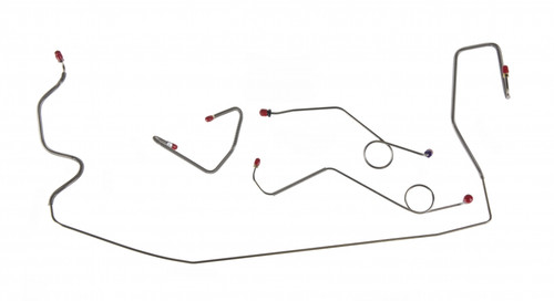 Front Brake Line Kit 67 W/Standard Brakes 4pc Original Material