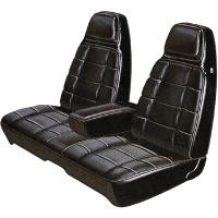Front Split Bench Seat Cover 1971 Charger SE w/Center Armrest Cloth