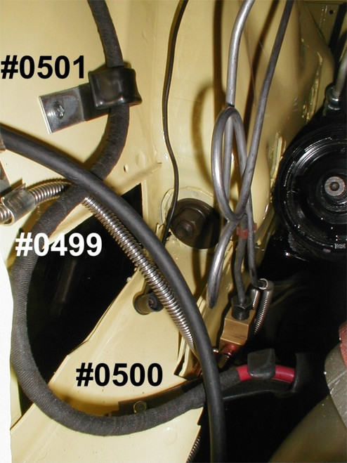 Positive Battery Cable Routing Bracket 66-70 B Body Upper