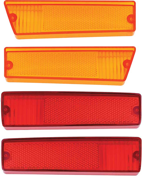 Side Marker Lens Set Front & Rear 70 Charger & Coronet