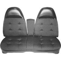 1974 Charger Front Split Bench w/Center Armrest NOS Ember Gold Cloth