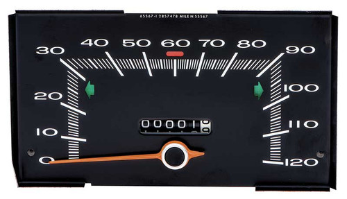 Speedometer Gauge 1968-1972 A Body 120 MPH Std Dash