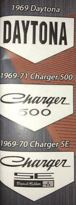 "Custom Vintage" B Body Floor Mats Rubber 69-71 Charger SE 500 & Daytona