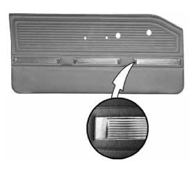 Door Panels Front 65 Barracuda & Valiant Signet Bucket Style
