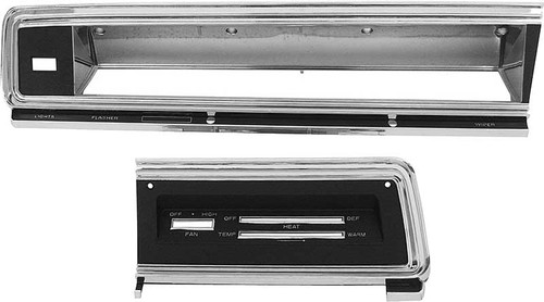 Dash Bezel Kit Std Dash 67-69 Dart w/o AC