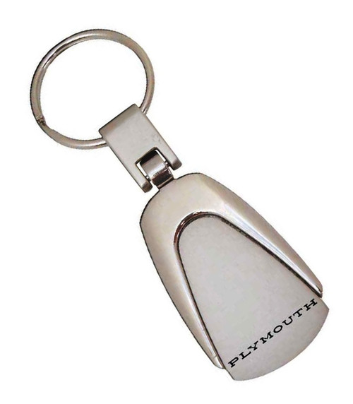 Key Chain Chrome Tear Drop Plymouth