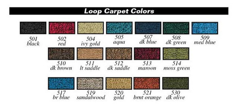 Console Carpet Kit 66-70 B Body 4 Speed