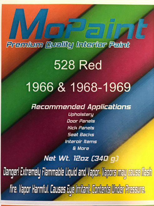 Red 66 & 68-69 Interior Paint 12oz Spray Can
