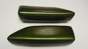 Arm Rest Pads Rear 68-70 B Body Convertible Dark Green