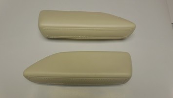 Arm Rest Pads Rear 68-70 B Body Convertible White - Made in the USA