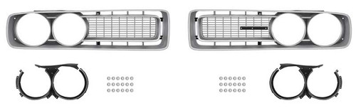 Grille - Headlight Bezels 72 Dodge Charger