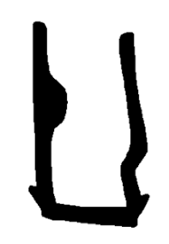 Door Window Channel Lower Rear 68-69 Barracuda & 68-70 B Body Conv