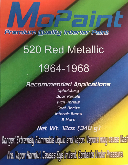 Crimson Red 63-65 Interior Paint 12oz Spray Can