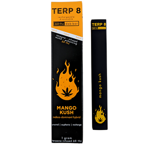 1-Gram Mango Kush Disposable Delta-8 Dab Bar 1-Gram Mango Kush Disposable Delta-8 Dab Bar