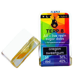 Live Resin Delta-8 ANYTIME Sugar Dab - OREGON SWEETGUM [1 gram]