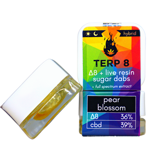 Live Resin Delta-8 ANYTIME Sugar Dab - PEAR BLOSSOM [1 gram]