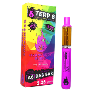2.25-Gram Grandaddy Purps Delta-8 Live Resin Disposable Dab Bar