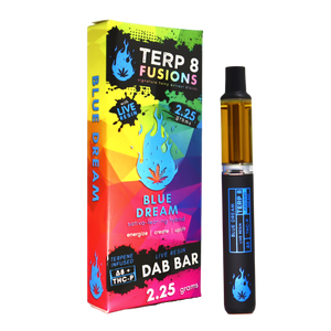 2.25g Blue Dream THC-P + Delta-8 Live Resin Disposable Dab Bar  //  Terp 8 FUSIONS