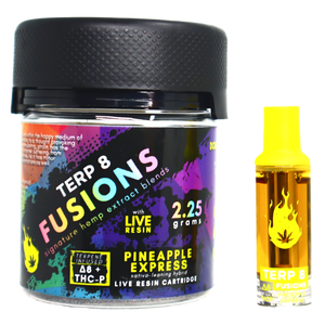 2.25g Pineapple Express THC-P + Delta-8 Live Resin Cartridge //  Terp 8 FUSIONS 2.25g Pineapple Express THC-P + Delta-8 Live Resin Cartridge //  Terp 8 FUSIONS