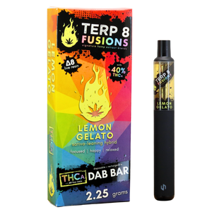 2.25-Gram Lemon Gelato THCA + D8 Live Resin Disposable Dab Bar 2.25-Gram Lemon Gelato THCA + D8 Live Resin Disposable Dab Bar