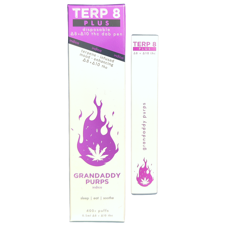 1/2-Gram Grandaddy Purps Delta-8 + Delta-10 THC Disposable Dab Pen