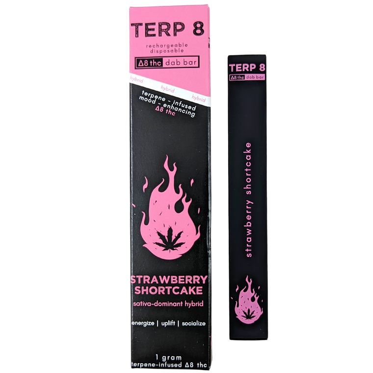 1-Gram Strawberry Shortcake Disposable Delta-8 Dab Bar