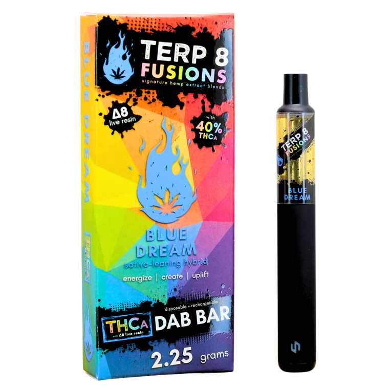 2.25-Gram Blue Dream THCA + D8 Live Resin Disposable Dab Bar