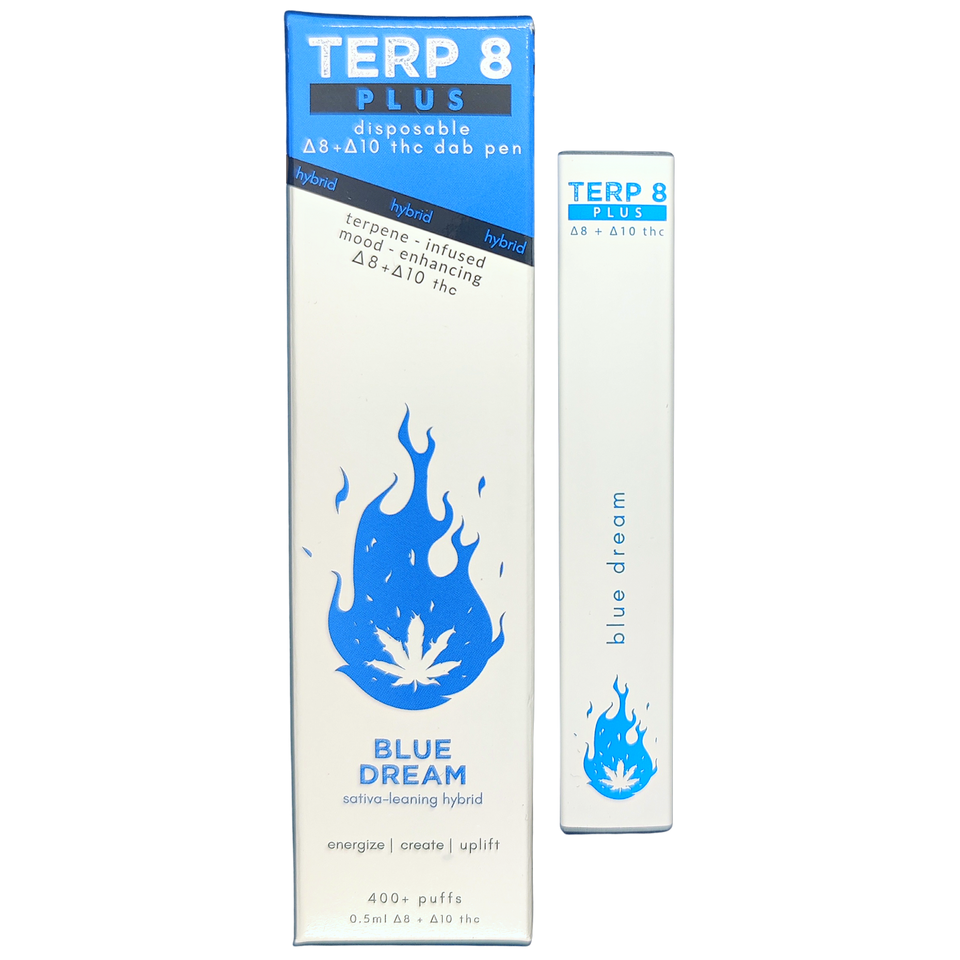 Terp 8 PLUS // Blue Dream Delta8 + Delta10 THC Disposable Dab Pen