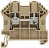 Terminal Block, Screw Clamp, DIN rail mount, 26-10 AWG, Beige, 600V 35A, 17104.2