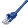 Cat6 Patch Cable, Stranded, PVC, Snagless / Booted, 24AWG, Non-Shielded, 1ft Blue Jacket