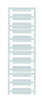 Blank Marker Card, White, 5x5mm, Fits 17180 Series Blocks, 200 Tags/Card, Price/Card, 3300.7
