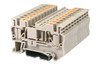 Terminal Block, Push-In, DIN rail mount, 24-10 AWG, Beige, 600V 30A, DP4N