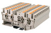 Terminal Block, Push-In, 4-Conductor, DIN rail mount, 20-8 AWG, Beige, 600V 40A, DP6N-TR