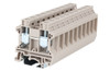 Terminal Block, Screw Clamp, DIN rail mount, 14-3 AWG, Beige, 600V 100A, DK16N