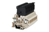 Fuse Disconnect Terminal Block, Screw Clamp, DIN rail mount, 22-10 AWG, Beige, 600V 30A, 5x20mm fuse, DK4NS-TF(5X20)