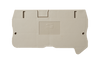 Terminal Block End Cover, Push-In, for DP4N Series, Beige, DP4C